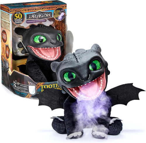 How to Train Your Dragon 2025 Movie Puppetronic RealFX Toothless