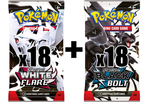 Pokemon Scarlet Violet Black Bolt White Flare LOT of 36