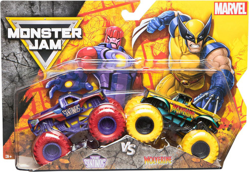 Monster Jam Marvel The Sentinels vs Wolverine 164 Diecast Car 2