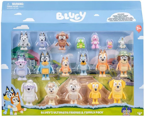Bluey Blueys Ultimate Friends Family Exclusive Mini Figure 14-Pack