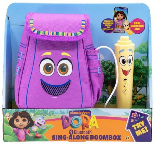 dora♡ Dora the Explorer Bluetooth Sing-Along Boombox eKids - ToyWiz
