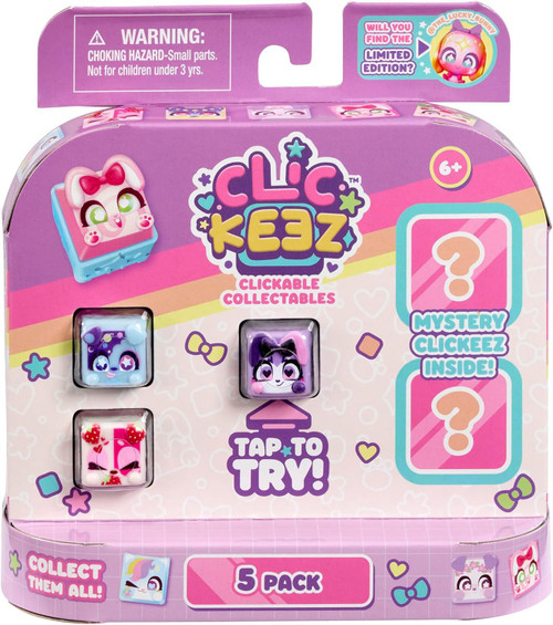 Clickeez Series 1 Mystery 5-Pack 5 RANDOM Clickable Collectibles ...