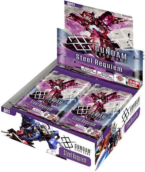Gundam Trading Card Game Steel Requiem Booster Box GD-03 24 Packs