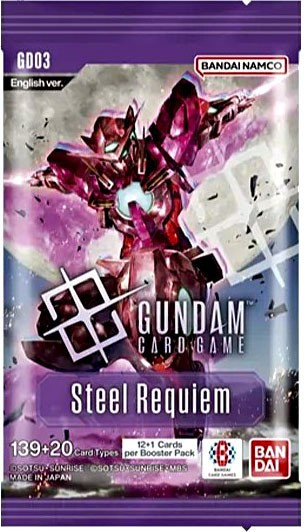 Gundam Trading Card Game Steel Requiem Booster Pack GD-03 13 Cards