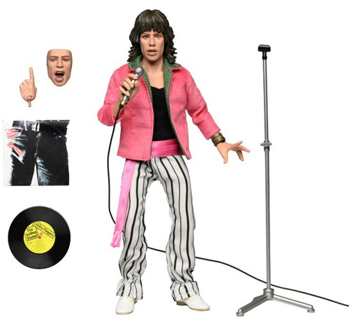 NECA The Rolling Stones Mick Jagger 8 Clothed Action Figure 1975