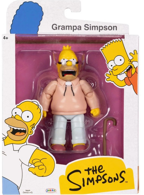 The Simpsons Wave 5 Grampa Simpson 5 Action Figure Cane