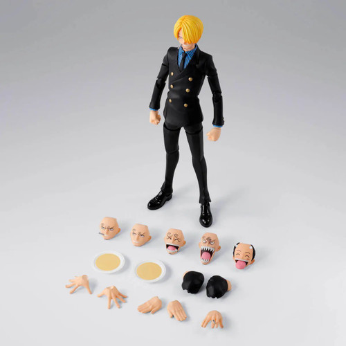 Tamashii Nations One Piece S.H.Figuarts Sanji 6.1-Inch Collectible Figure [Romance Dawn] (Pre-Order ships February)