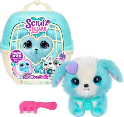 Scruffaluff Little Live Pets Scruff A Luvs Pet Scruffs BLUE Plush Surprise Rescue ...