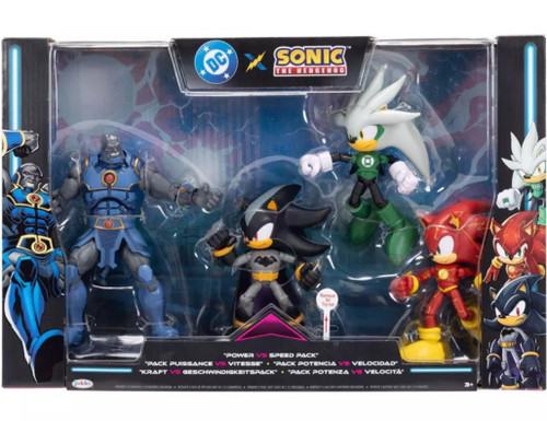 Sonic The Hedgehog x DC Sonic as Flash, Silver as Green Lantern