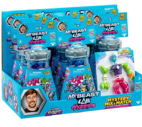 MrBeast Lab Hybrids Hyper Fusion Series Mystery Box 8 Packs Moose