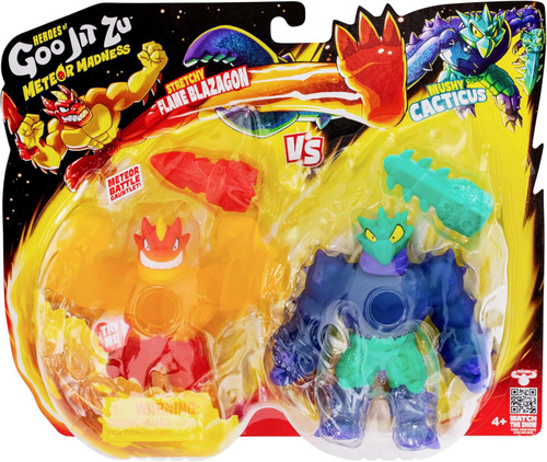 Heroes of Goo Jit Zu Meteor Madness Stretchy Flame Blazagon vs