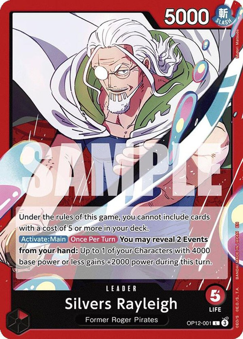 one piece card game rayleigh manga SP OP09-005 R [OP11] Silvers Features Silvers Rayleigh One Piece CG - Don!!
