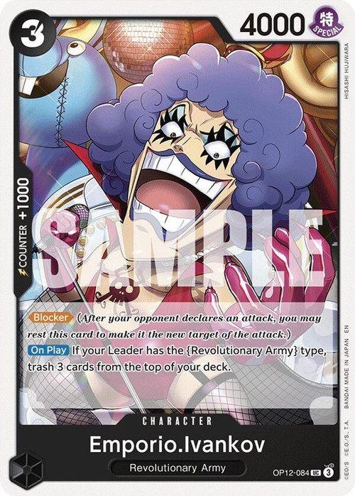 one piece card game ivankov ST13-005 R Parallel Emporio Character Cost One Piece Card Emporio Ivankov