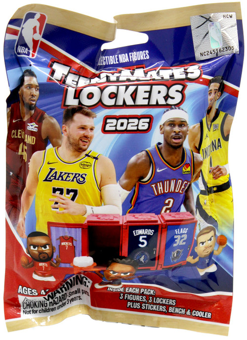 NBA TeenyMates Basketball Series 11 LOCKER Room Set Party Animal