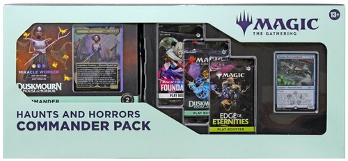 Magic The Gathering Haunts Horror Commander Pack Miracle Worker Trading  Card Bundle Bonus 3 Play Pack Boosters Wizards of the Coast - ToyWiz