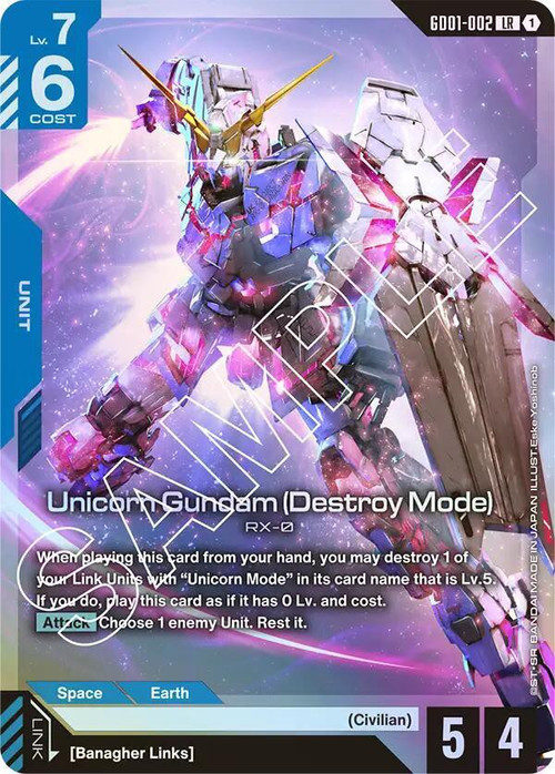 Gundam Trading Card Game Newtype Rising Single Card Legend