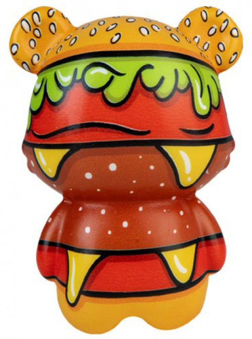 Very Beary Series 1 Hamburger 4 Collectible Squeeze Toy ORB Toy