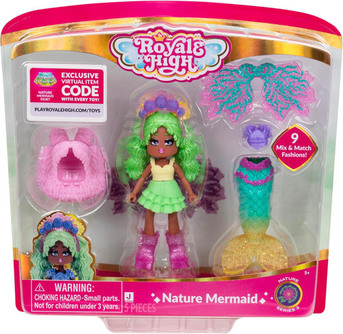 Royale High Series 3 Nature Mermaid 3 Mini Doll 9 Mix Match