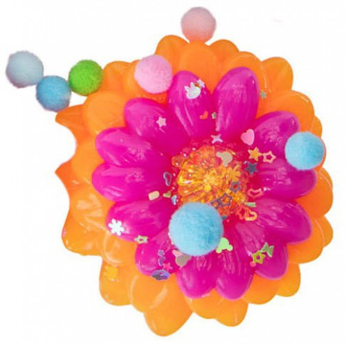 Taba-Licious Flowers Pink Orange 4 Squeeze Toy ORB Toy Company