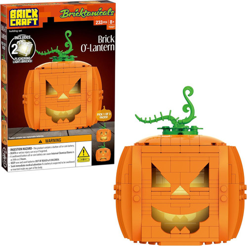 Bricktanicals Halloween Brick O-Lantern Brick Building Set
