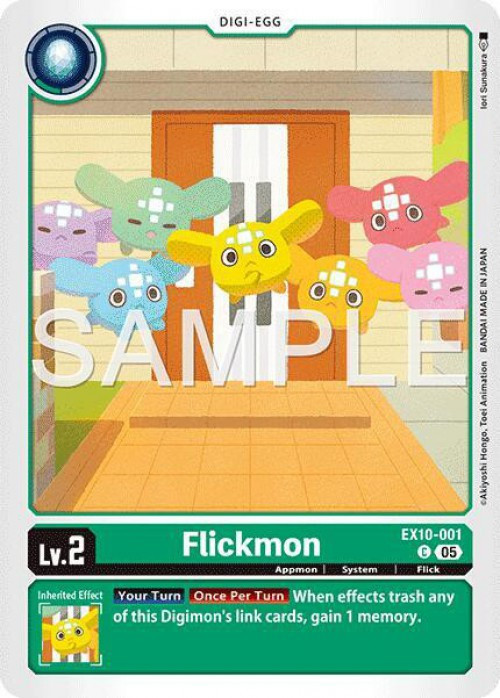 Digimon Trading Card Game Sinister Order Single Card Common Flickmon  EX10-001 - ToyWiz