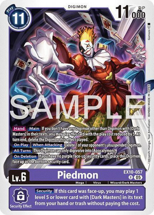 Digimon Trading Card Game Sinister Order Single Card Rare Piedmon