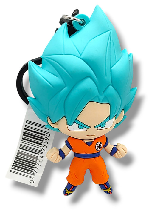 3D Figural Foam Bag Clip Dragon Ball Super Series 4 SSGSS Goku Minifigue [Loose]