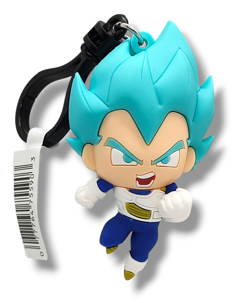 3D Figural Foam Bag Clip Dragon Ball Super Series 4 SSGSS Vegeta Minifigue [Loose]