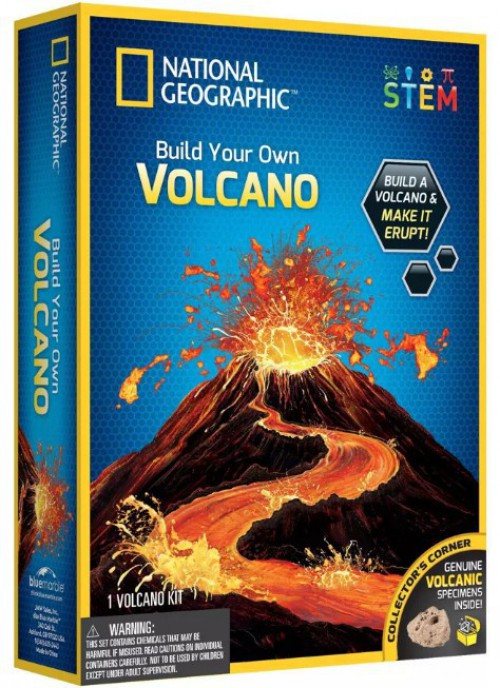 National Geographic STEM Build Your Own Volcano Science Kit Blue Marble ...