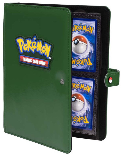Ultra Pro Pokemon Trading Card Game Premium Green 4-Pocket Snap Binder -  ToyWiz