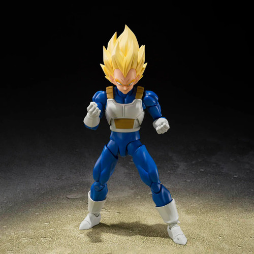 Tamashii Nations Dragon Ball Z S.H.Figuarts Super Saiyan Vegeta 5.3-Inch Collectable Figure [Dangerous Pride] (Pre-Order ships May)