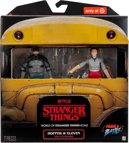 STRANGER THINGS イレブン&ホッパー フィギュア 2個セットまとめ Stranger Things Hunt Battle Hopper Eleven Exclusive 3.75 Action