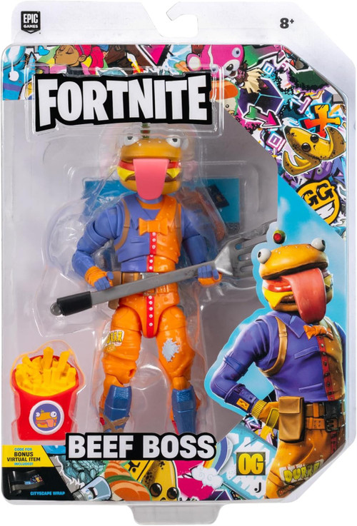 未使用　Fortnite Beef Boss フィギュア legendary Fortnite Legendary Series Beef Boss 6 Action Figure Includes Code