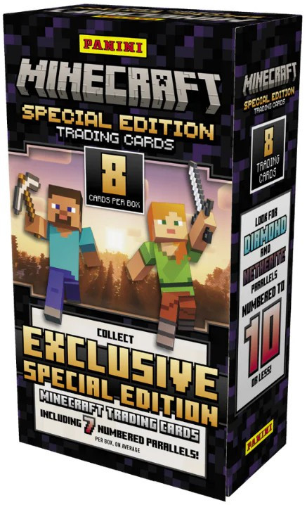 minecraft binding card Panini Trading (x18 Packs) : Toys & Games Find 2 Numbered Parallels per Box MINECRAFT stickers - Albums, Stickers