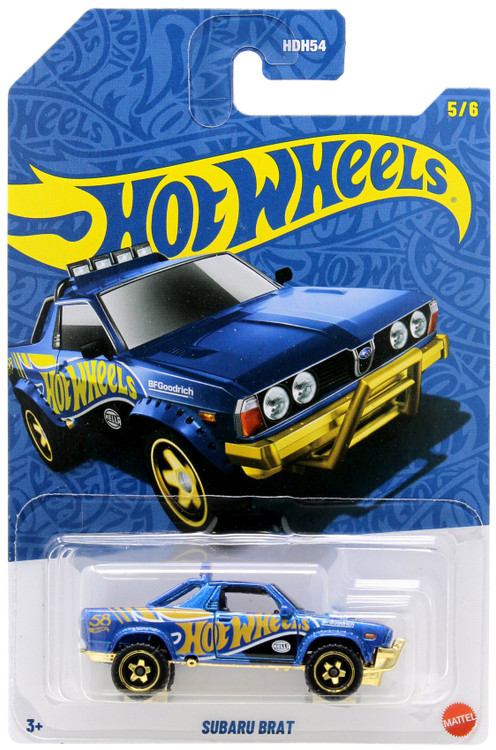 Hot Wheels 2025 Blue Gold Subaru Brat 164 Diecast Car Mattel Toys