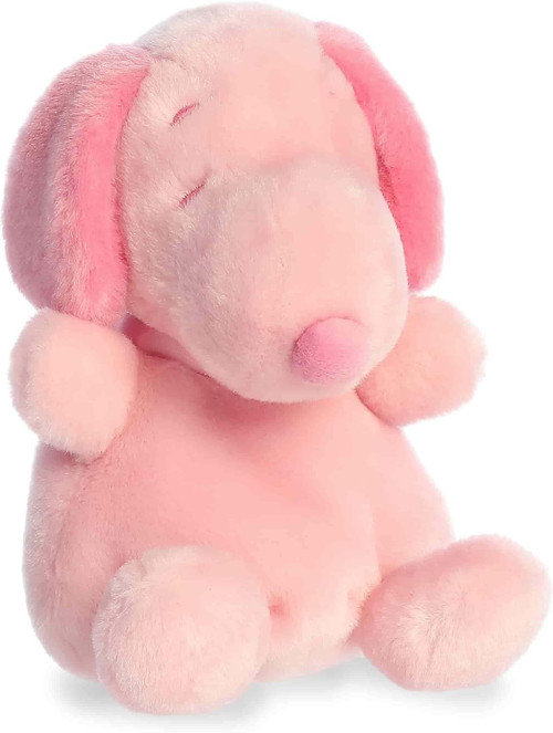 Peanuts Palm Pals Snoopy 5 Mini Bean Bag Plush Pink Aurora - ToyWiz