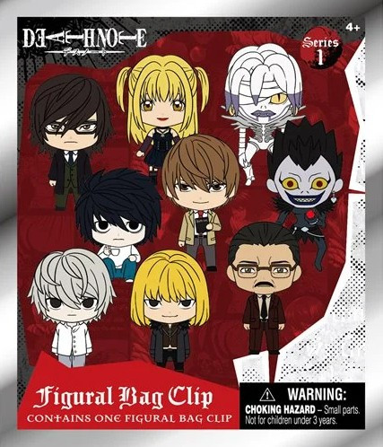 Death Note 3D Figural Bag Clip Death Note Series 1 Mystery Pack 1
