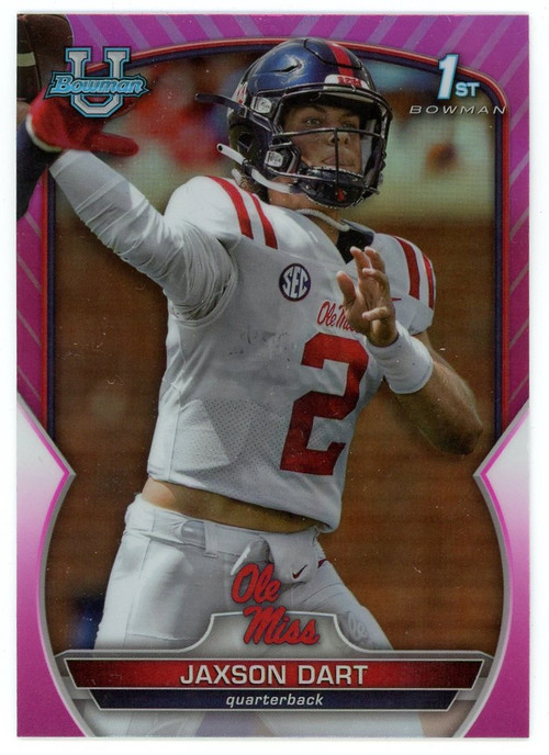 NFL Ole Miss Rebels 2022 Bowman Chrome University Single Card Pink