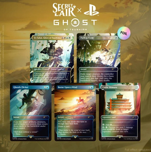 ghosts of tsushima mtg card MTG Commander Deck EDH Deck Jin Sakai, Ghost of Tsushima 100 Magic Car –  Moonveil Games main image 0