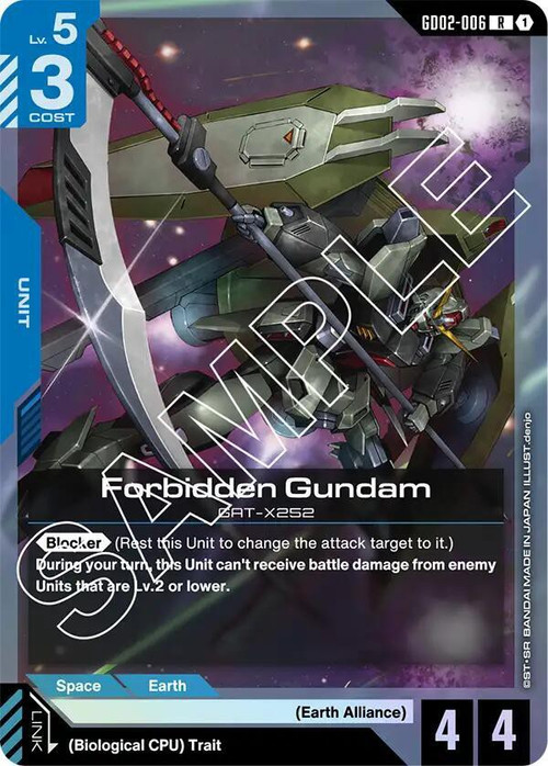 Gundam Trading Card Game Dual Impact Single Card Rare Forbidden