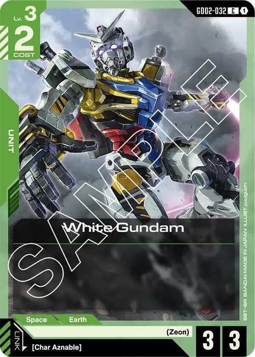 Gundam Trading Card Game Dual Impact Single Card Common White Gundam ...