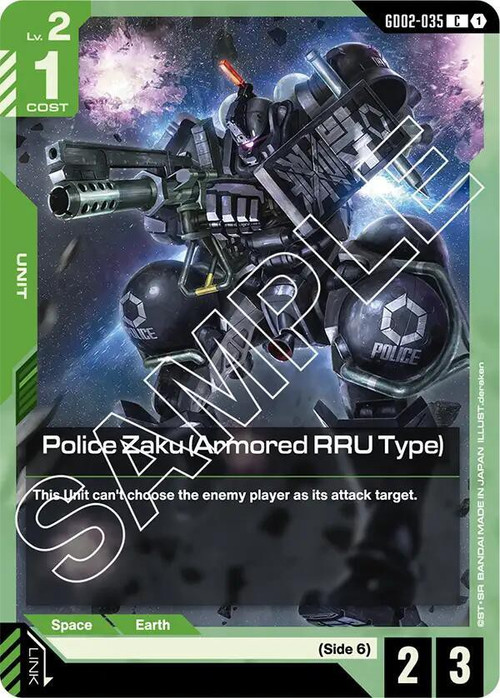 Gundam Trading Card Game Dual Impact Single Card Common Police