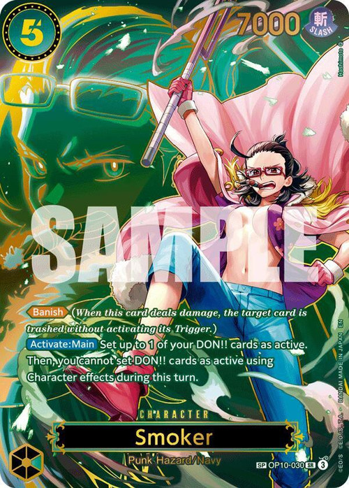 smoker one piece card game ONE PIECE Card Game Smoker P-025 PROMO V Jump Dec 2022 Issue Mint –  japanmaster main image 0
