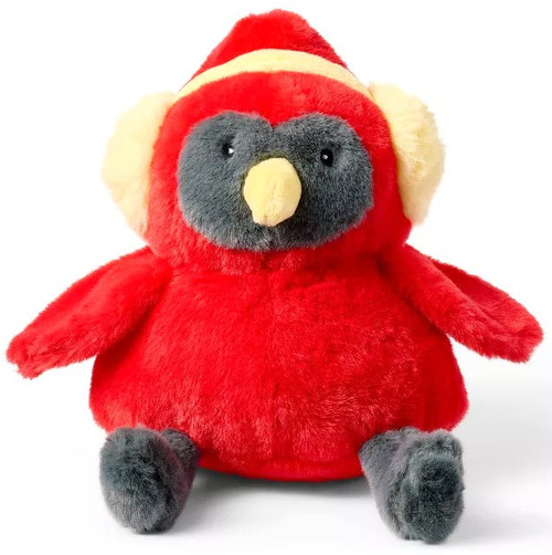GiggleScape Cardinal Bird with Ear Muffs 12 Plush - ToyWiz