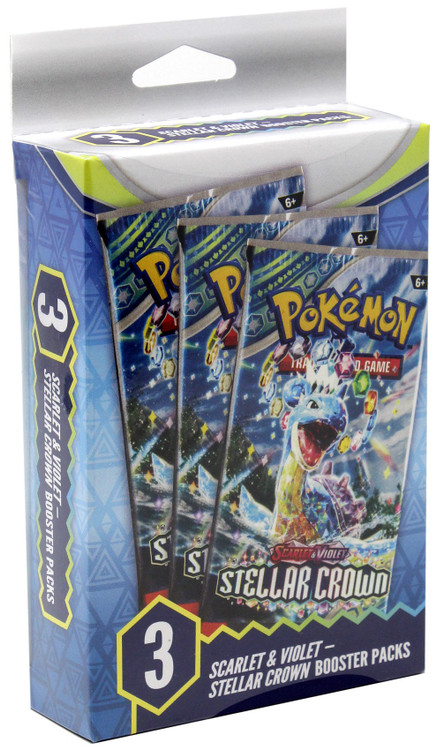 Pokemon Stellar Crown HANGER Box [3 Booster Packs]