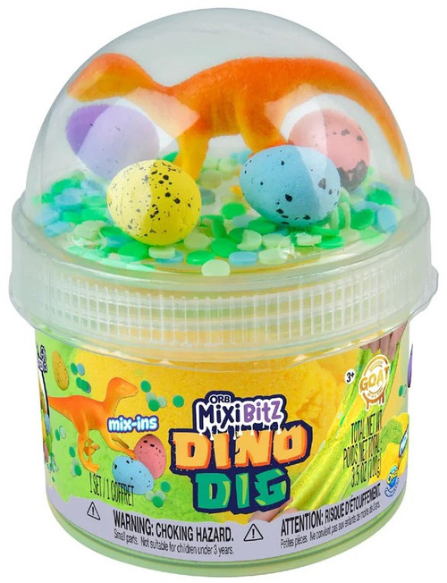 Mixi Bitz GOAT Dino Dig 7.7 Oz Slime ORB Toy Company - ToyWiz