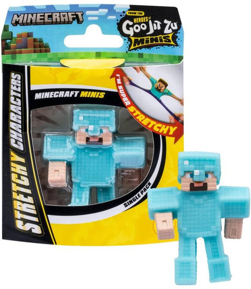 Heroes of Goo Jit Zu Minecraft Steve 3 Mini Figure Diamond Armor