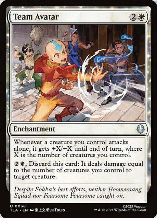 best cards in avatar mtg Magic The Gathering the Last Airbender Single Card Uncommon Team Avatar 38 10 Best Cards in Avatar: