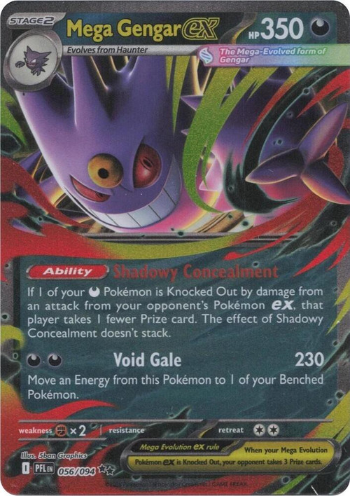 gengar stage 2 pokemon card How awesome is this from pokemon card 30th? What do you think the price will be? [3] Pain Burst (10+) This attack does 40 more damage for each damage counter on your opponents Active Pokemon. Gengar (10) 10/144 Price 2026