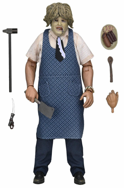 Figurine Leatherface With Old Lady Mask Clothed main image 1